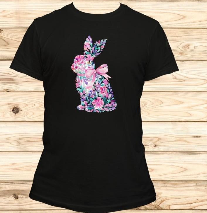 Easter Floral Bunny T-Shirt