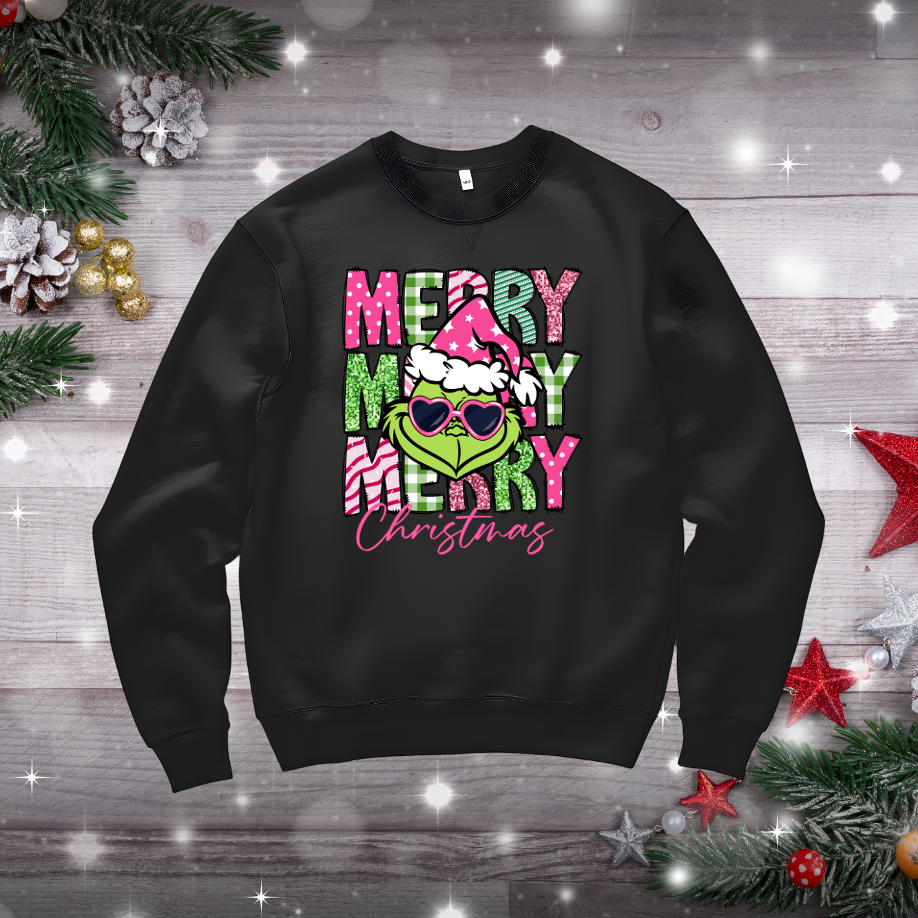 Merry Christmas Grinch sweatshirt- kids