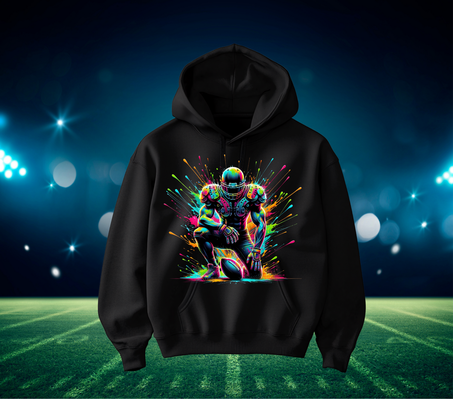 Football colorful hoodie