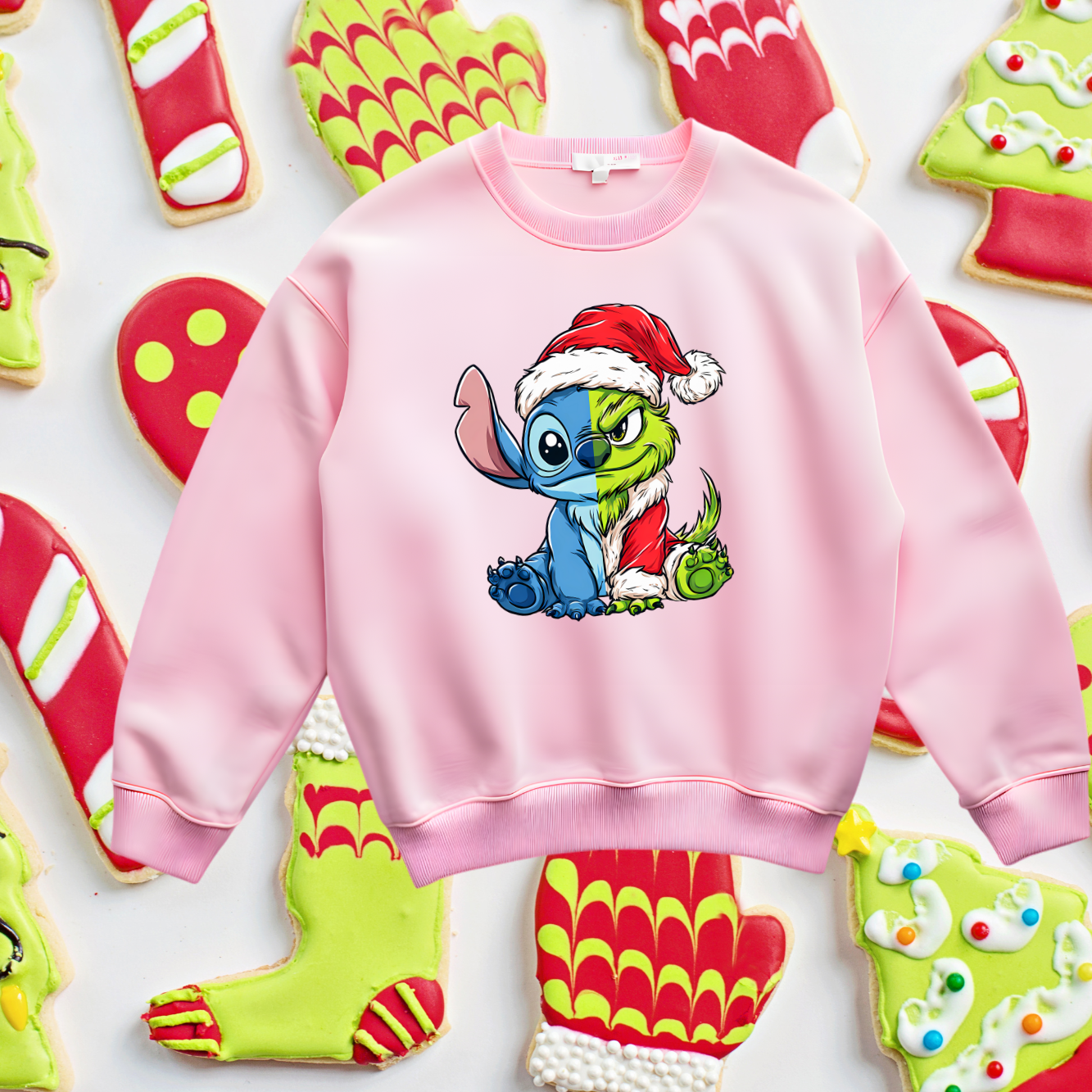 Stitch/Grinch sweatshirt- kids