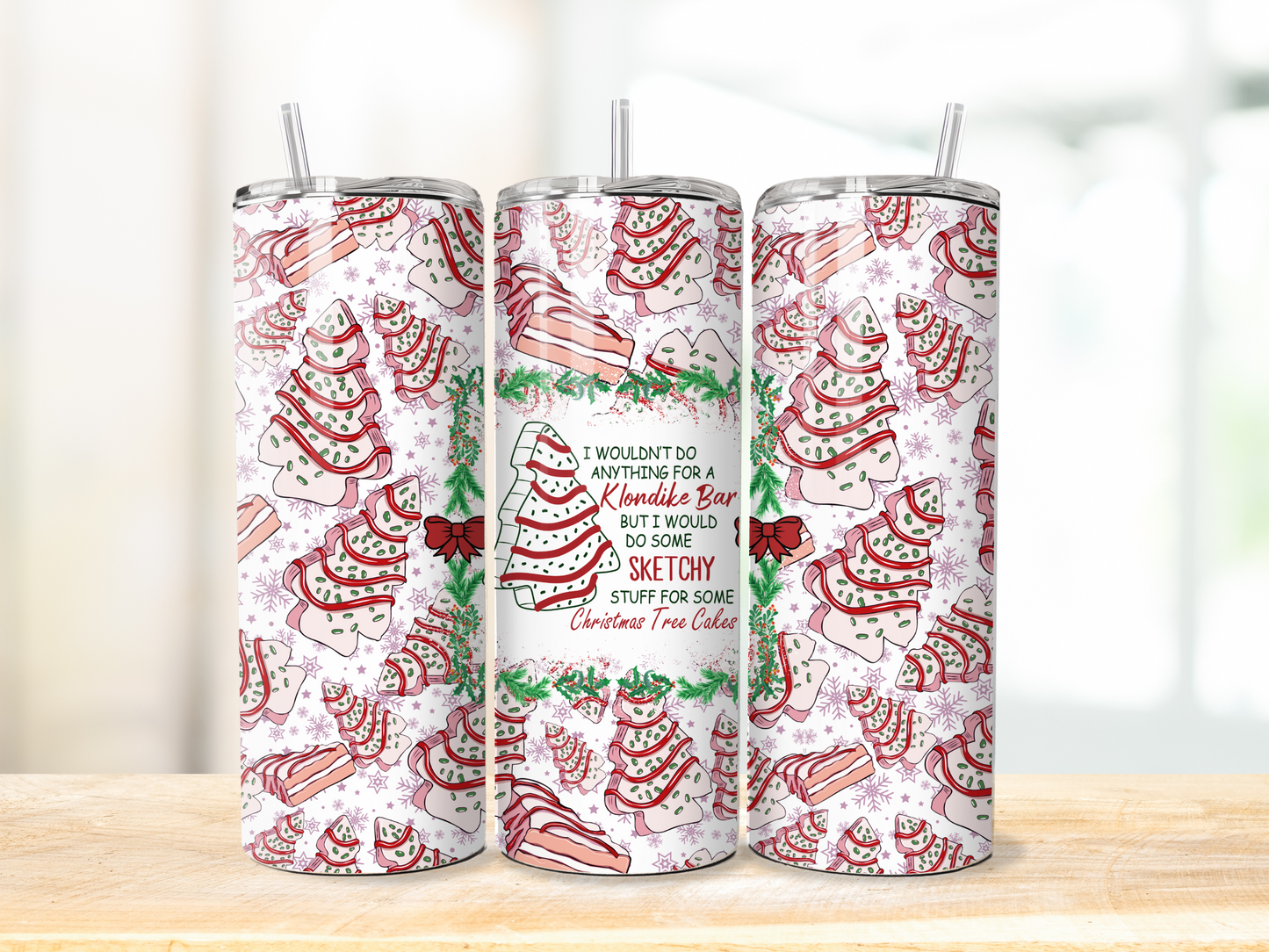 20oz Sketchy Christmas tumbler