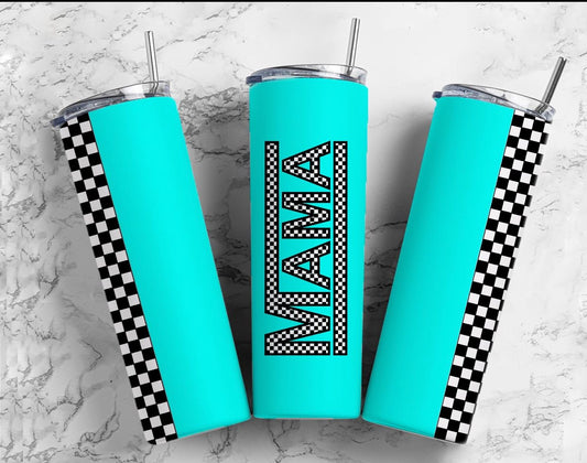 20oz MAMA blue tumbler