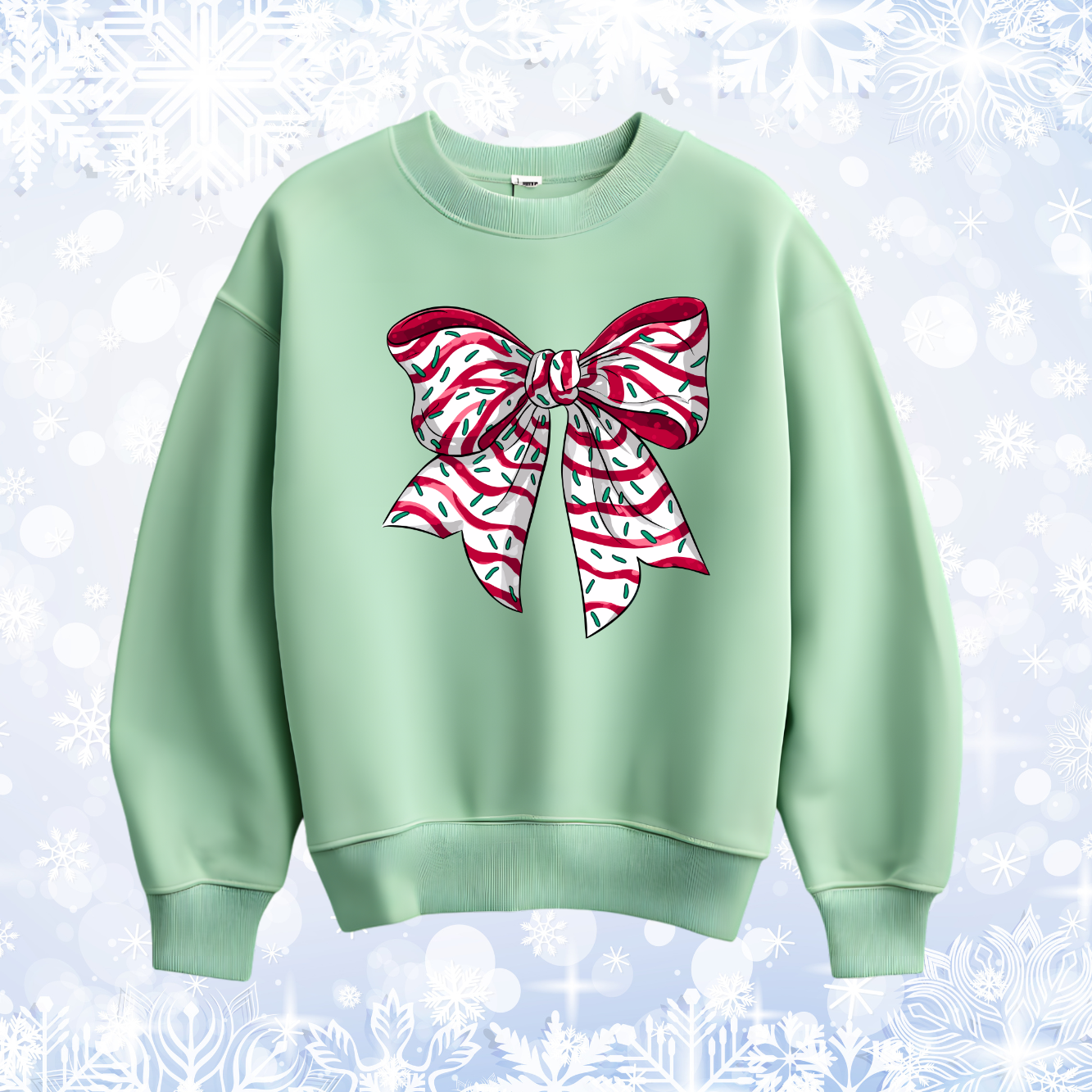 Christmas bow sweatshirt