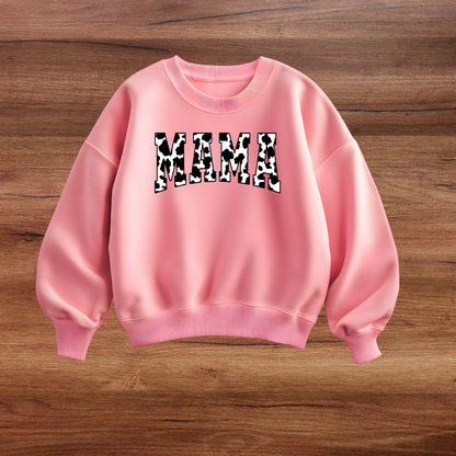 Cow print MAMA sweatshirt