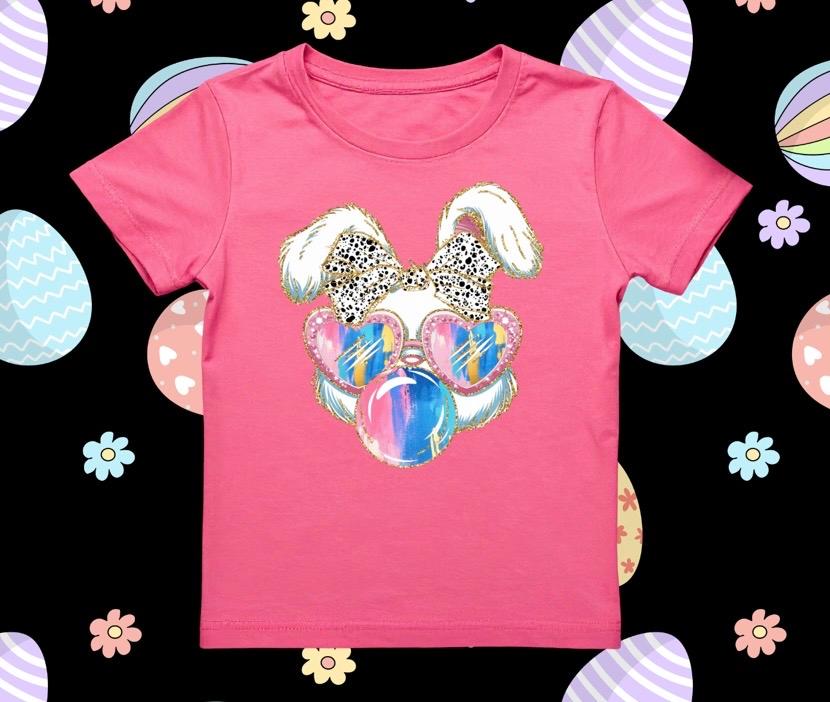 Girl Bunny  Happy Easter T-Shirt