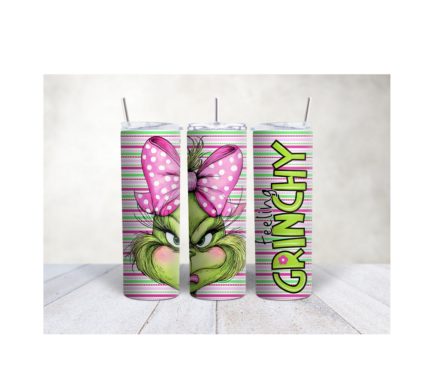 20oz Grinchy tumbler