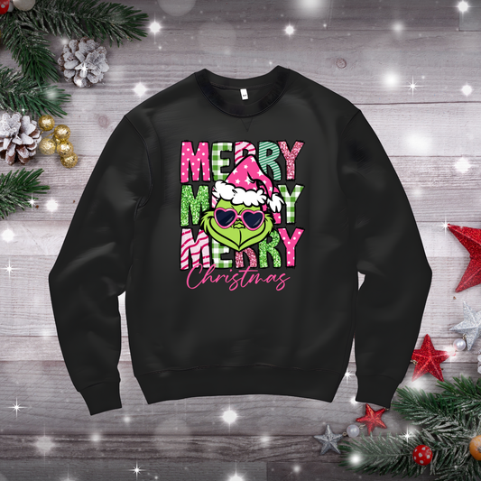 Merry Christmas Grinch sweatshirt- kids