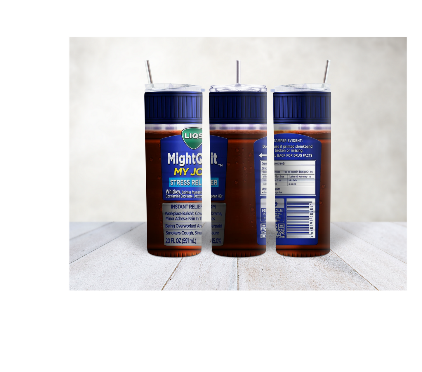 20oz Might Quit My Job Tumbler