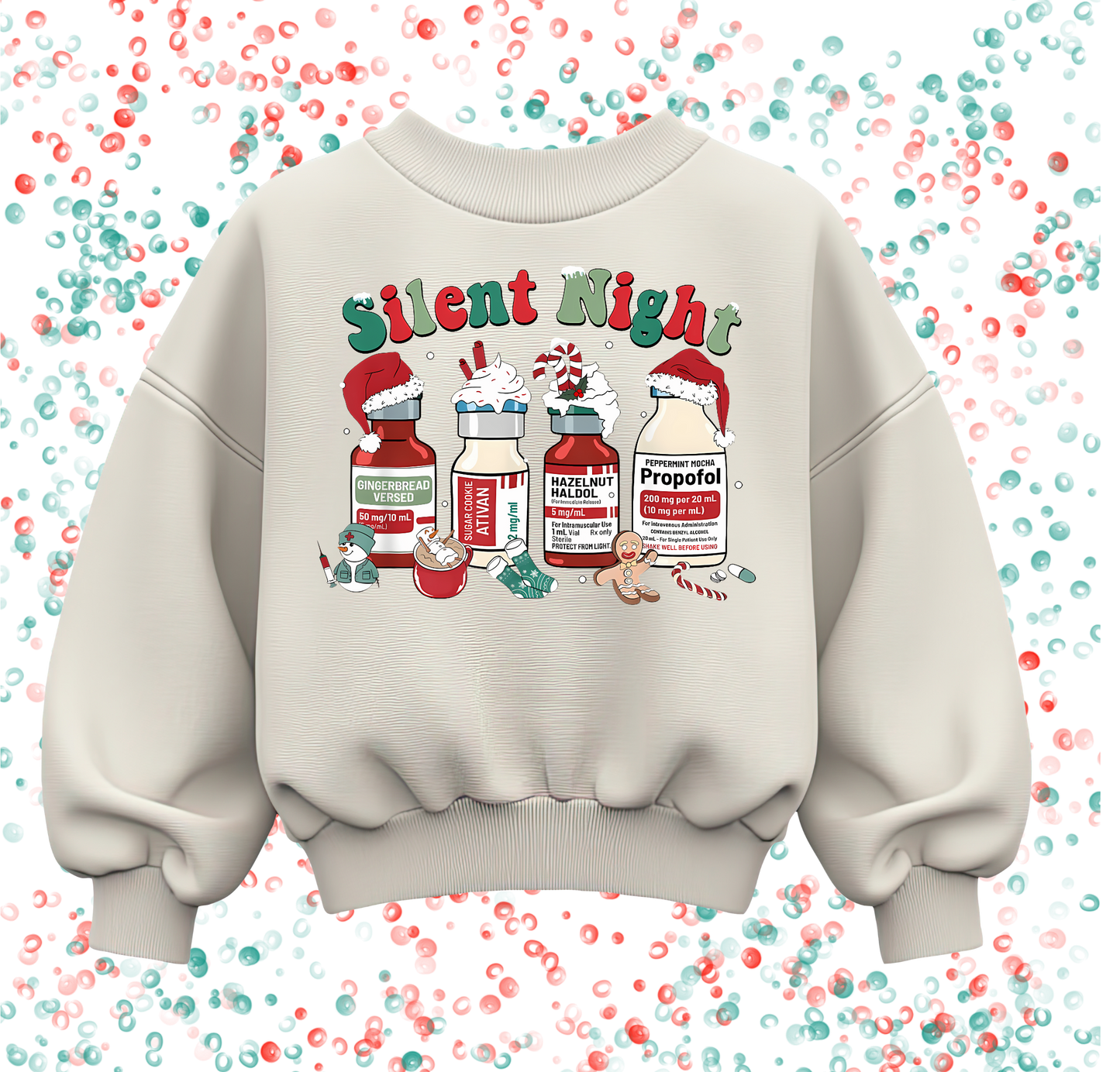 Nurse- Silent Night Christmas sweatshirt
