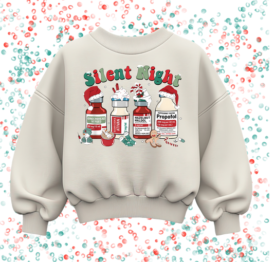Nurse- Silent Night Christmas sweatshirt